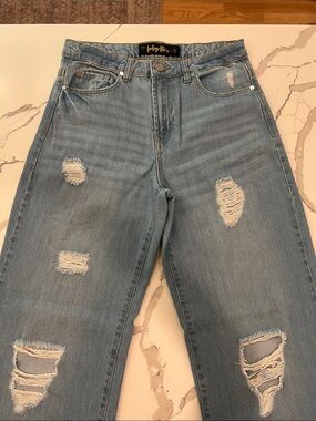 Indigo Rein Women's Light Blue High-Rise Denim Jeans